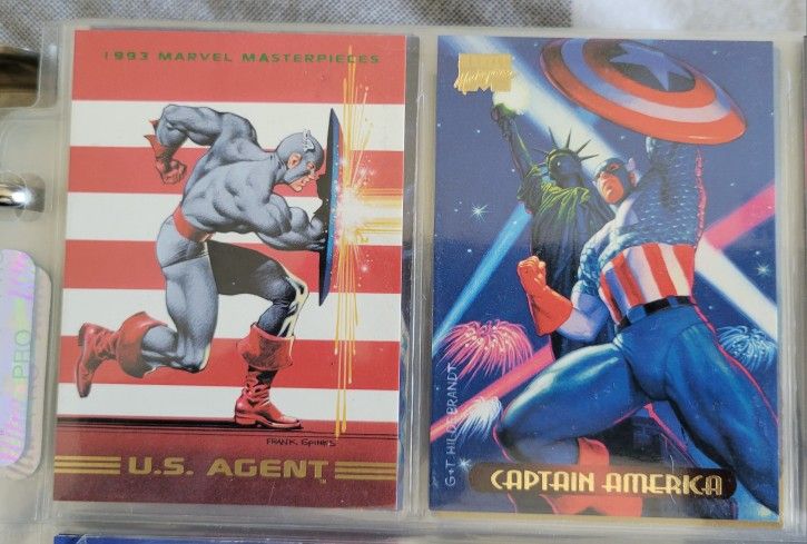 Captain America card lot - 1993 & 1994 Marvel Masterpieces