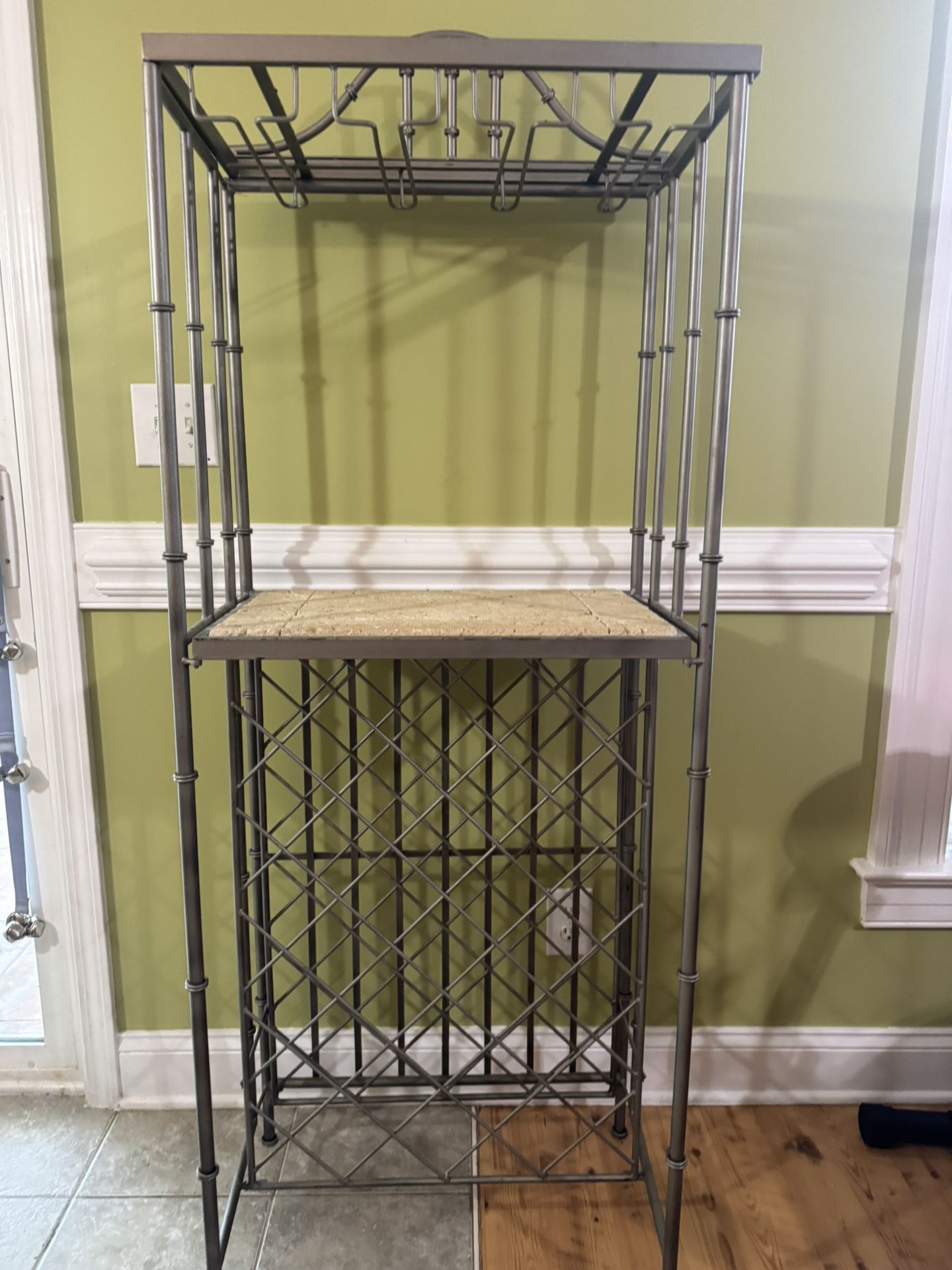35 Bottle Capacity Wine Rack and Glass Rack (Dimensions in the descriptions)
