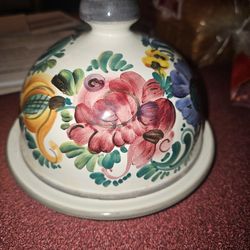 Vintage Austrian Omunder Ketamilk Plate With Dome