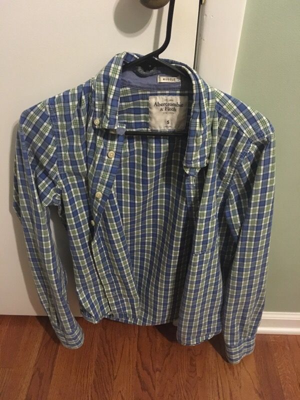 Nice Plaid Blue Abercrombie Shirt