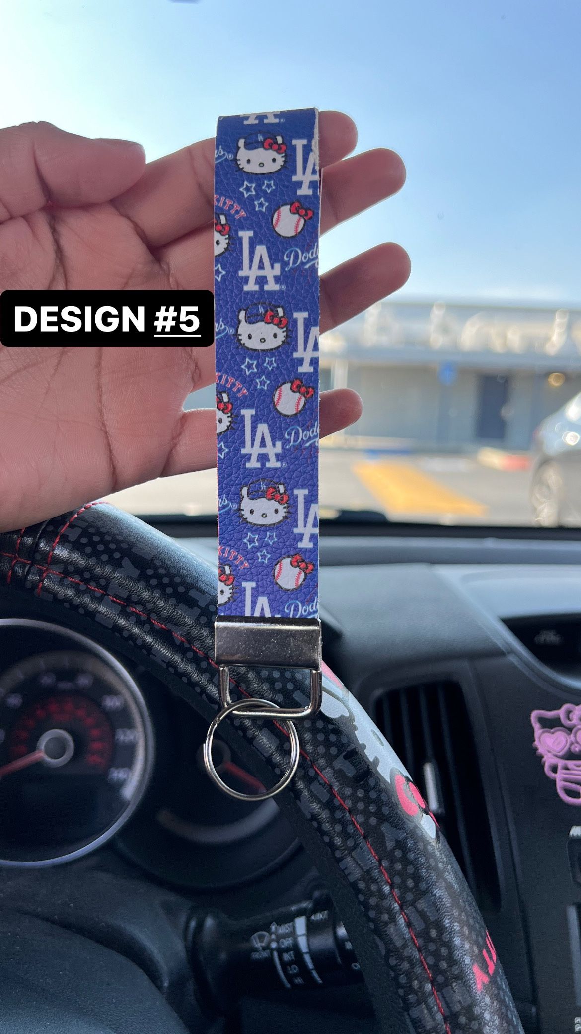 Hello Kitty Dodgers (6 Wristles Keychains Designs Available)