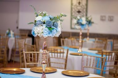 26 Floral centerpieces (gold stands not included)