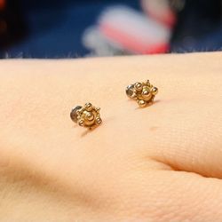 14k Rose Gold Earrings Studs