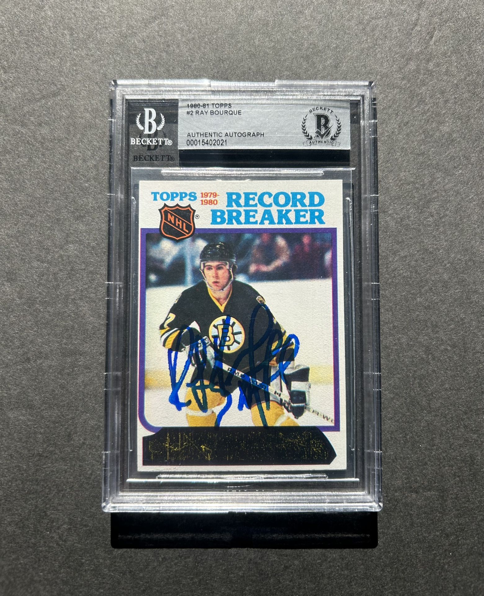 1980 81 Topps Ray Bourque (RB) Rookie Card signed. Beckett Authenticated Autograph. Negotiable,All Products : American Fashion Style Bags On Sale