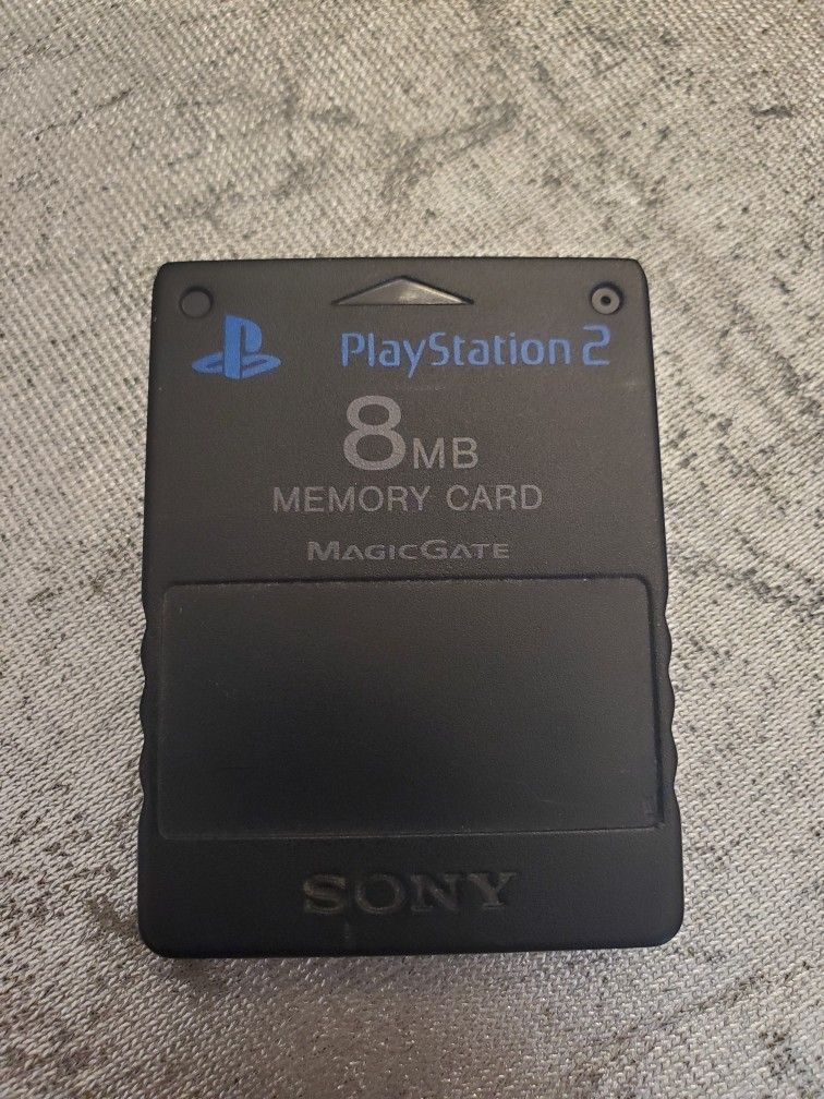Official Sony OEM Black PlayStation 2 PS2 8MB Magic Gate Memory Card SCPH-10020