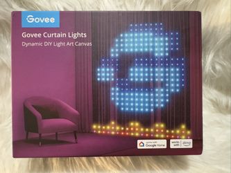Govee Curtain Lights, Smart LED Color Changing Wall Lights, Dynamic DIY Curtain String Lights