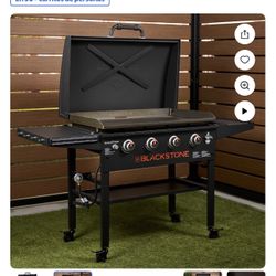 Blackstone Original Plancha Exterior Parrilla Superior Plana de Propano de 36" con 4 Quemadores y Capota...
