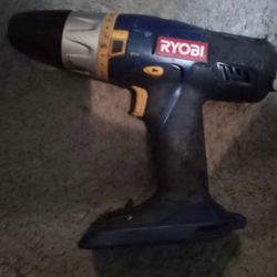 Ryobi P201 18V 1/2" Drill & flashlight battery & charger not included 