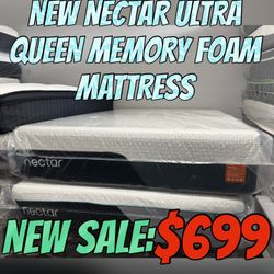NEW NECTAR ULTRA QUEEN MEMORY FOAM MATTRESS 