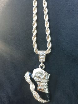 Js Designer rope chain with stones 20"
