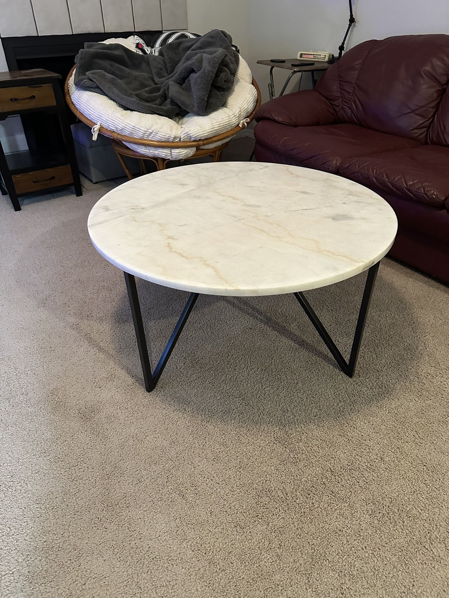 REAL MARBLE COFFEE TABLE