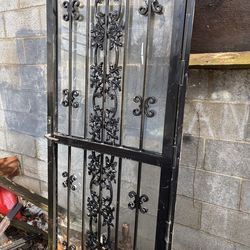 2 steel security doors