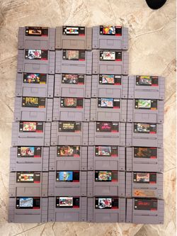 Super nintendo 30 game lot firm price