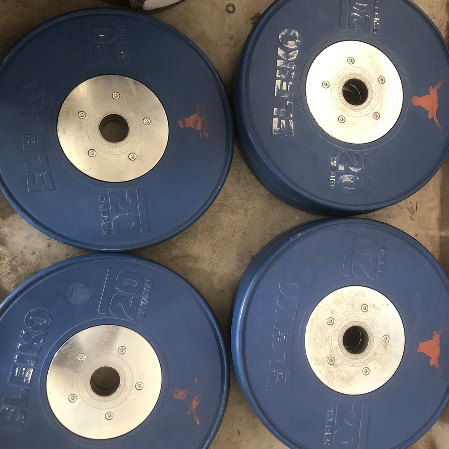 Used best sale eleiko plates