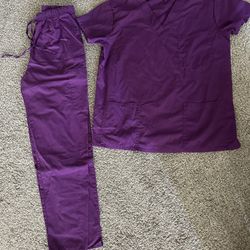 Purple Scrub Set
