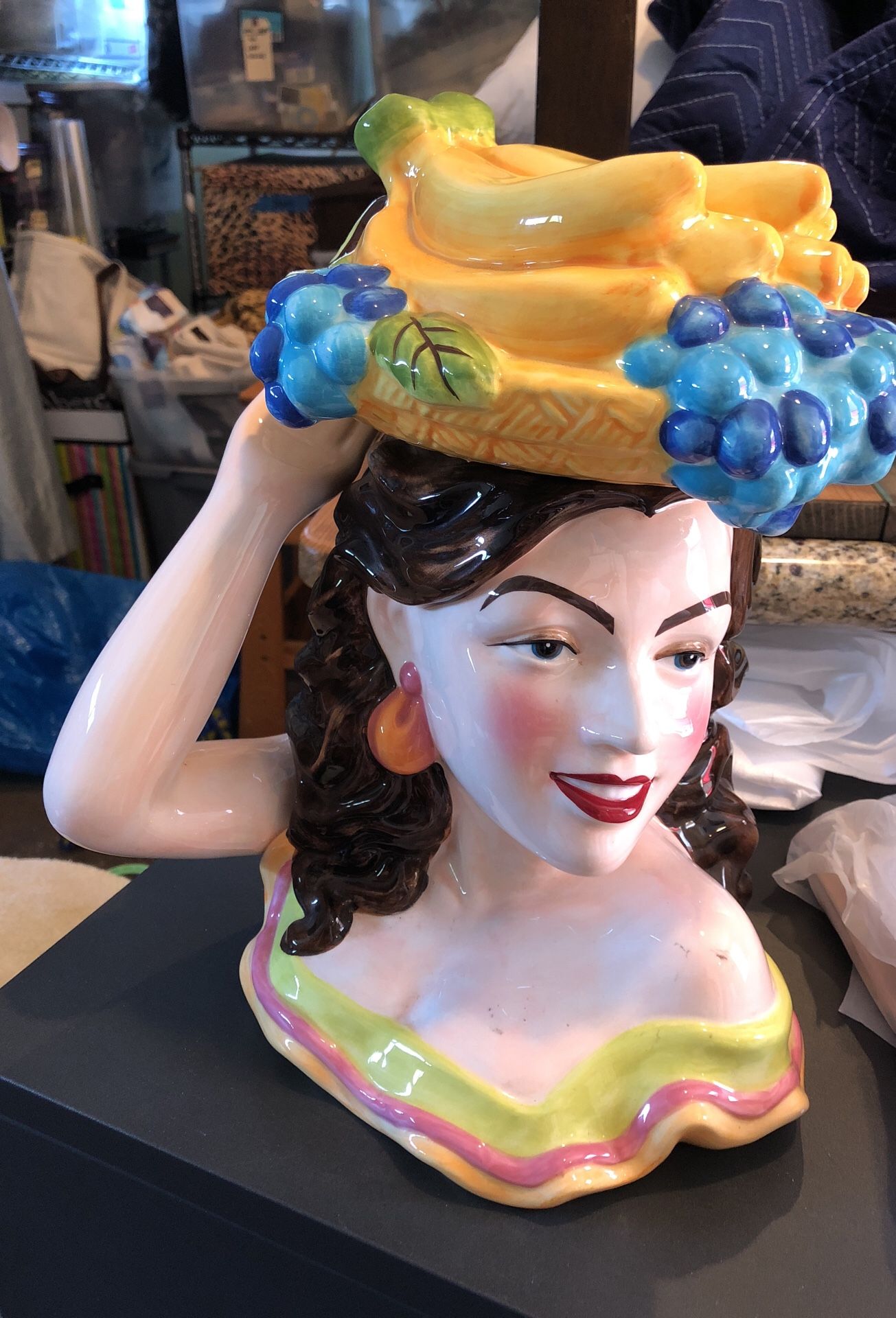 CARMEN MIRANDA Cookie Jar - NEW