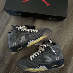 Off White Jordan 5 Muslin