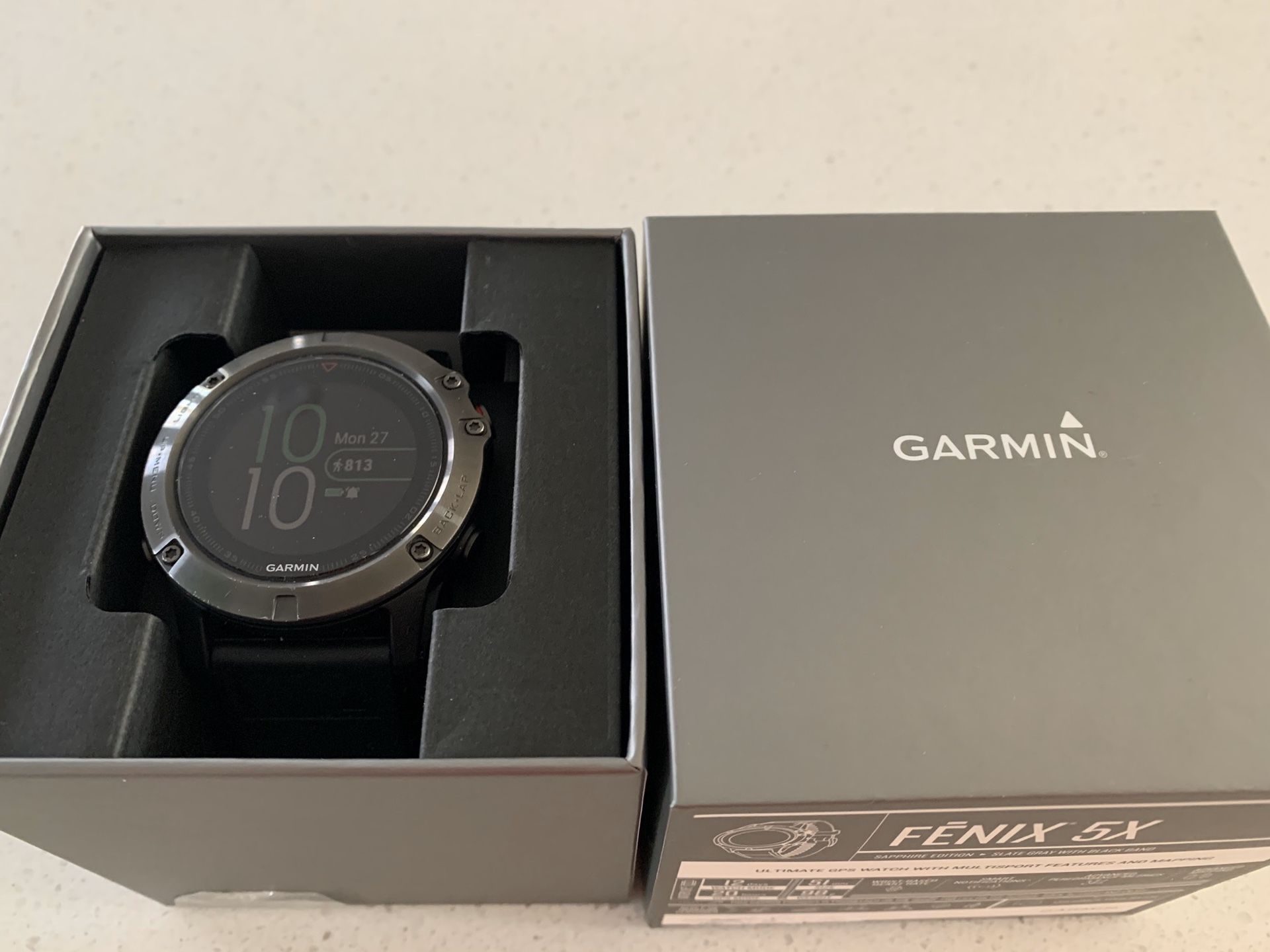 Garmin Fenix 5X (Sapphire edition GPS Watch with Mapping)