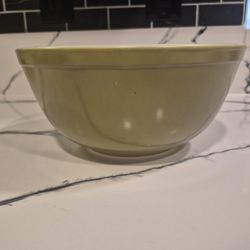 Pyrex 403 Verde Large Mixing Bowl Glass Vintage 1960s Mid-Century