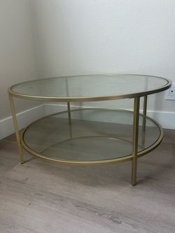 Brass/ Glass coffee Table