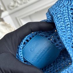 Straw-knitted bag