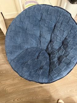 Dark Blue Lounge Chair