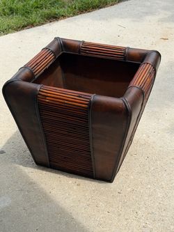 Large bamboo tree plant pot 20x20x18
