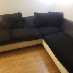 Black And White  Sectional. 