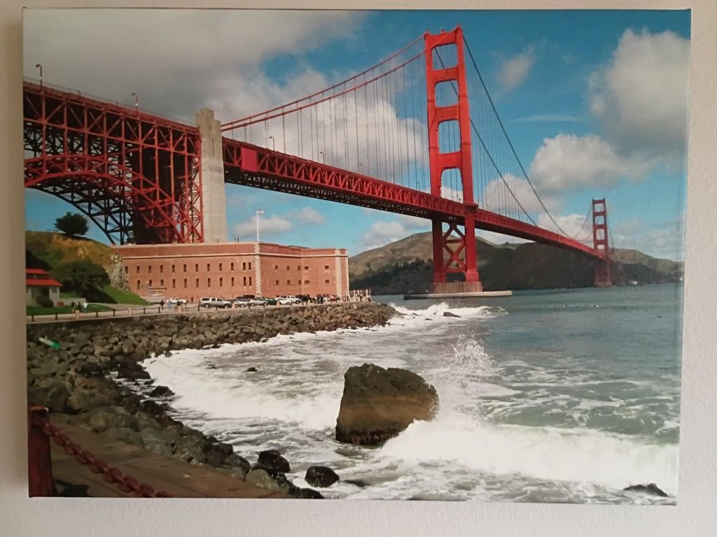 Golden Gate Bridge Photo On Canvas
