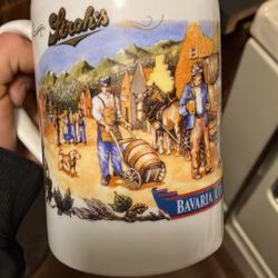 Stroh's Beer Vintage "Bavaria Collection II" Lidded Stein