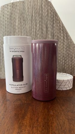 Brumate Slim Can holder -Glitter merlot