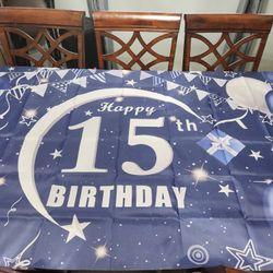 Happy 15th Birthday Decoration 