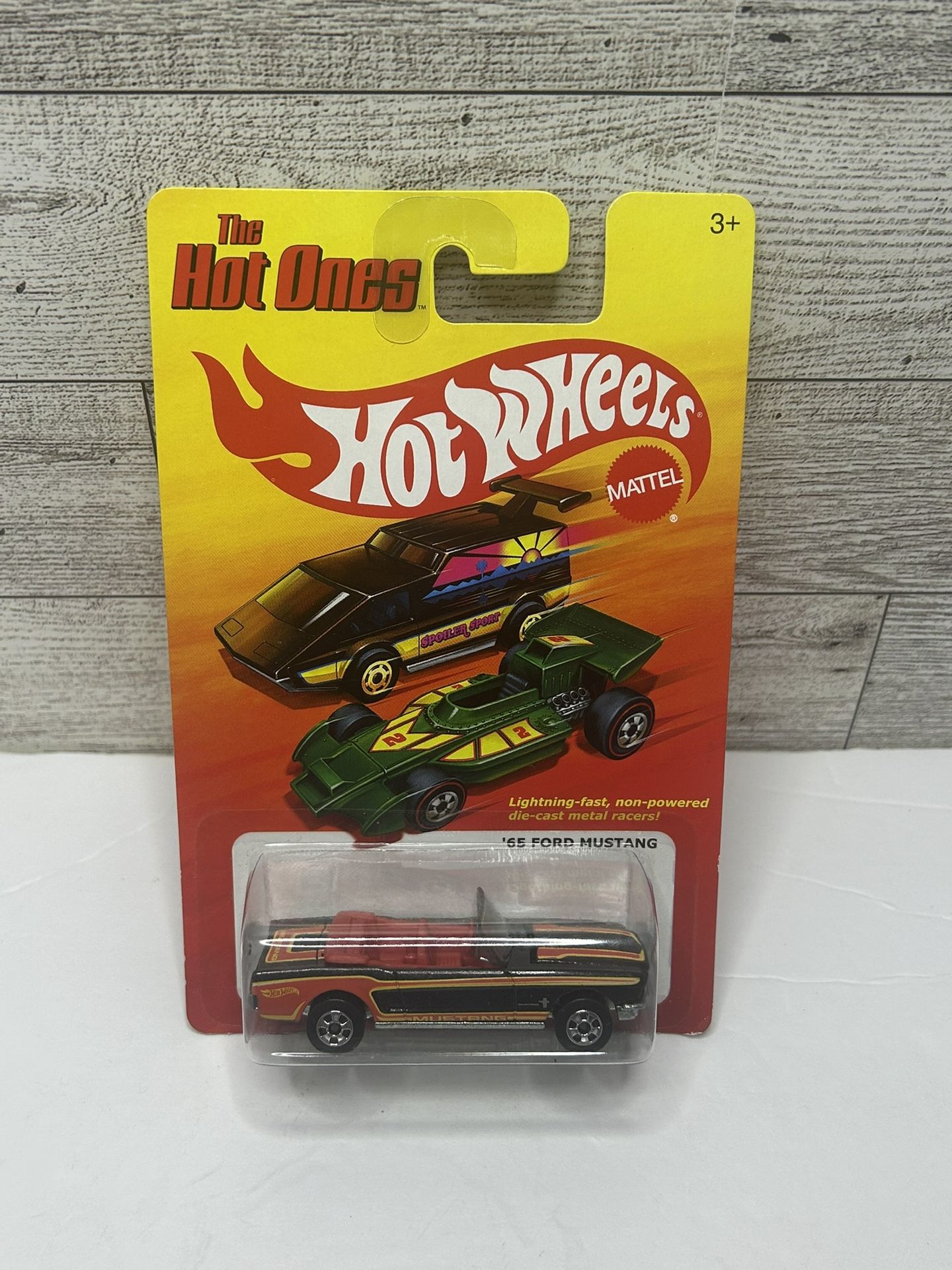 Hot wheels The Hot One’s Black ‘1965 Ford Mustang Convertible • Die Cast Metal • Made in Thailand