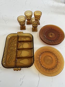 Amber Indiana Glass Company 