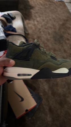 Olive green Jordan 4