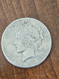 Pease Siver Dollar Coin, Collectible 1922