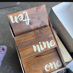 Wedding Table Number