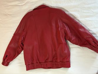 Vintage Red Leather Jacket