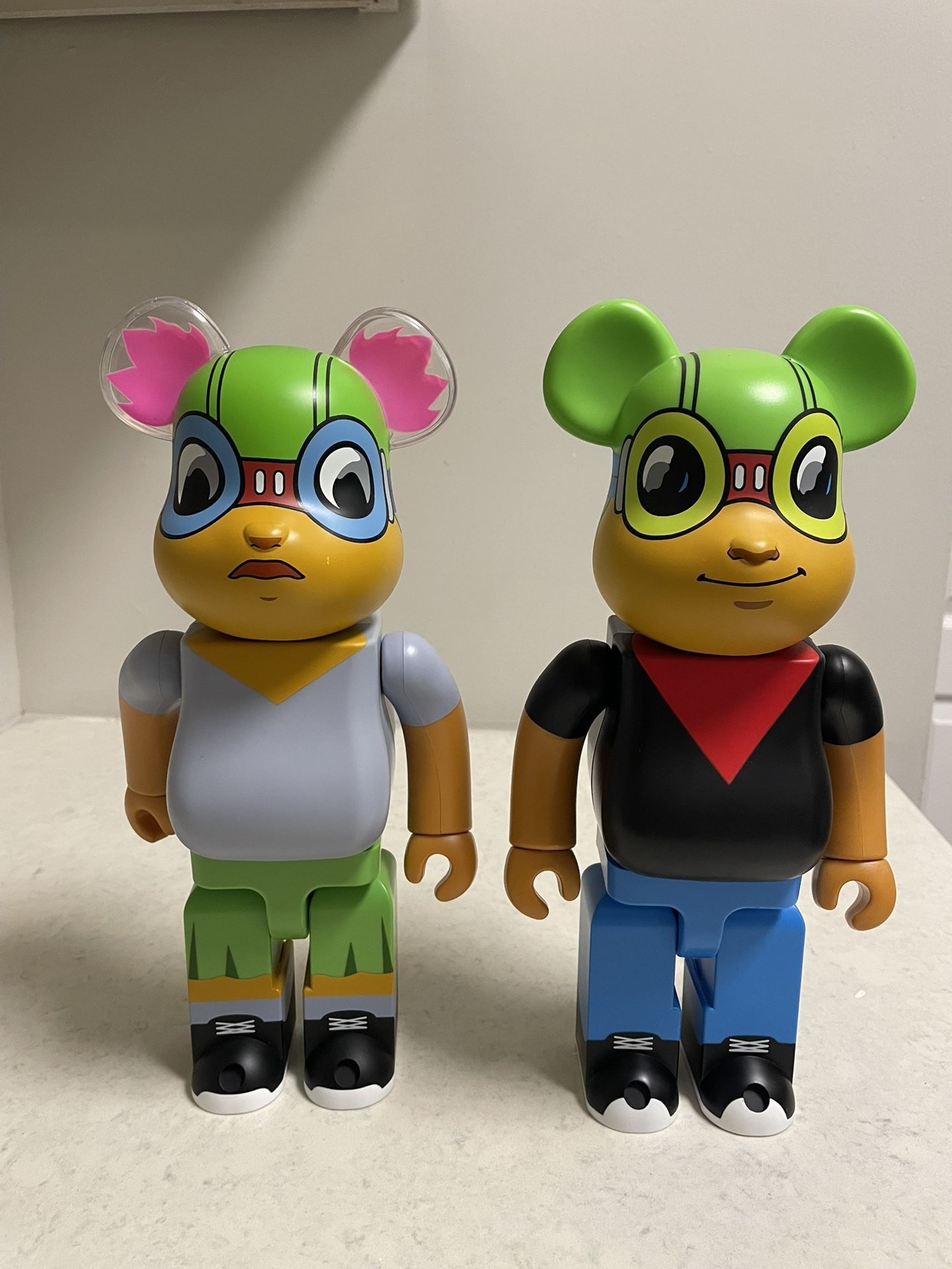 Bearbrick Hebru Brantley Lil Mamma & Flyboy 400%