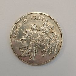 1971 Santa Fe Trail 150th Anniversary Sterling Silver Medal