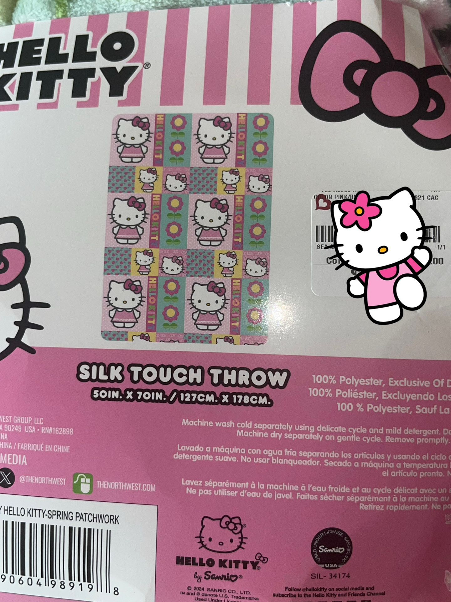 Spring Hello Kitty Blanket