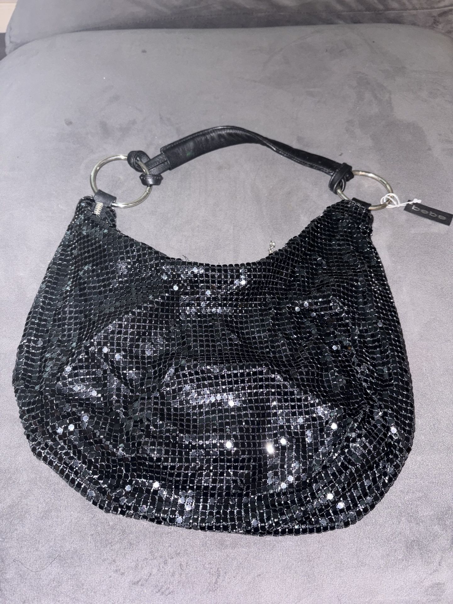 Bebe Mesh Hobo Bag