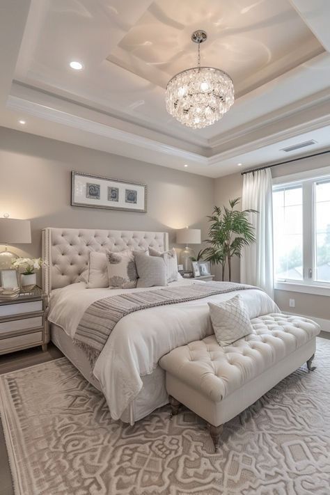 Tufted Bedroom Set And Bench