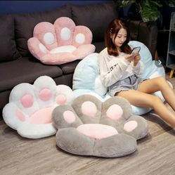 Kawaii Paw Pillow Animal Seat Cushion Stuffed Cat Paw Sofa Indoor Floor Home Chair Decor Winter Children Gift