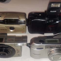 4 Vintage Old Camera