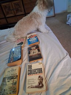 Six vintage paperback books some are popular titles