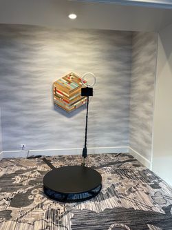 360° booth with flight case