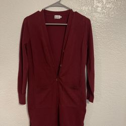 Cielo’s Women Burgundy Cardigan Sweater
