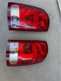 Front and rear lights from  a 2012 gmc sierra truck