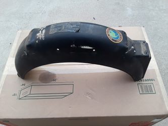 Vintage BMW motorcycle rear fender